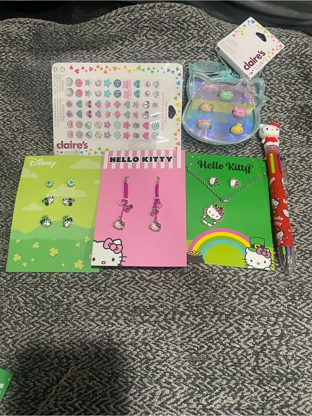 Hello Kitty Kids Jewelry and Accessories Set - Pink, Green, Red, Multicolor